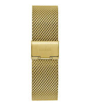 Guess Continental Chronograph Black Dial Gold Mesh Strap Watch For Men - GW0582G2