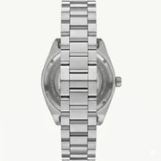 Emporio Armani Federico Black Dial Silver Steel Strap Watch for Men - AR80077