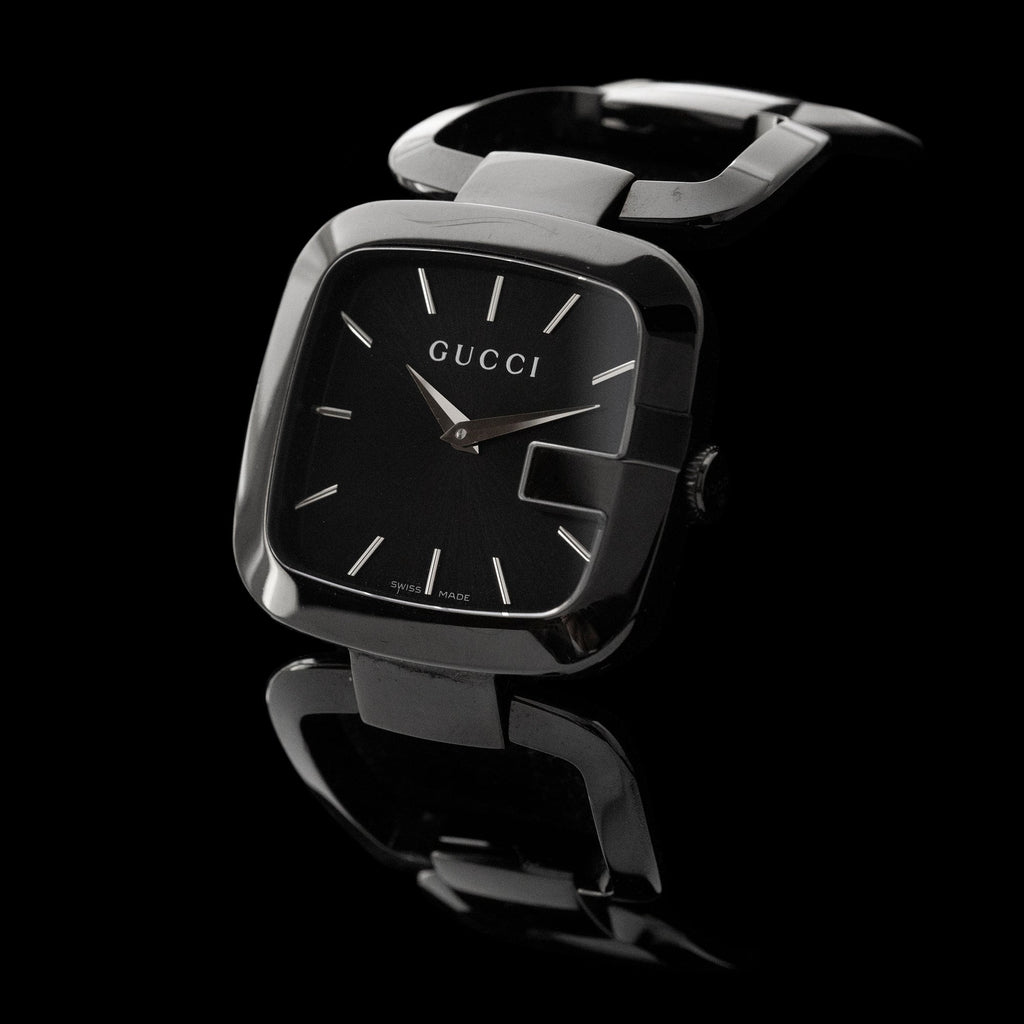 Gucci G Gucci 125 G Series Bracelet Black Dial Watch For Women