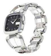 Gucci G Gucci Black Dial Silver Steel Strap Watch For Women - YA125407