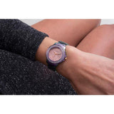 Guess Heiress Multifunction Diamonds Purple Dial Purple Steel Strap Watch for Women - GW0440L3