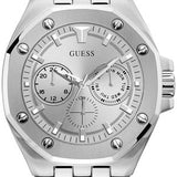 Guess Analog Quartz Silver Dial Silver Steel Strap Watch For Men - U0377G1