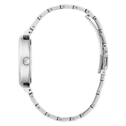 Guess Rumour Quartz Black Dial Silver Steel Strap Watch For Women - GW0613L1