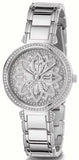 Guess Lily Quartz Silver Dial Silver Steel Strap Watch For Women - GW0528L1