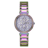 Guess Lily Analog Purple Dial Purple Steel Strap Watch For Women - GW0528L4