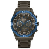 Guess Sport Analog Grey Dial Grey Steel Strap Watch for Men - W0377G5