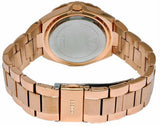 Guess Viva Diamonds White Dial Rose Gold Steel Strap Watch for Women - W0111L3