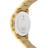 Guess G-Twist Gold Dial Gold Steel Strap Watch for Women - W1082L2