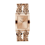 Guess Mod Heavy Metal Rose Gold Dial Rose Gold Steel Strap Watch For Women - W1117L3