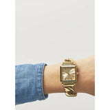 Guess Vanity Gold Dial Gold Steel Strap Watch for Women - W1029L2