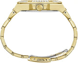 Guess Zeus Diamonds Gold Dial Gold Steel Strap Watch for Men - GW0209G2