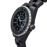 Chanel J12 Quartz Ceramic Black Dial Black Steel Strap Watch for Women - J12 H0682