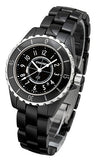 Chanel J12 Quartz Ceramic Black Dial Black Steel Strap Watch for Women - J12 H0682