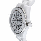 Chanel J12 Ceramic White Dial White Steel Strap Watch for Women - J12 H0968