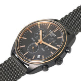 Tissot T Classic PR 100 Chronograph Anthracite Black Dial Black Mesh Bracelet Watch For Men - T101.417.23.061.00