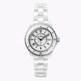 Chanel J12 Quartz White Dial White Steel Strap Watch for Women - J12 H5698