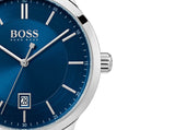 Hugo Boss Corporal Blue Dial Brown Leather Strap Watch for Men - 151363