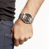 Hugo Boss Integrity Chronorgaph Grey Dial Silver Mesh Bracelet Watch for Men - 1513807