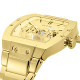 Guess Phoenix Multi Function Gold Dial Gold Steel Strap Watch for Men - GW0456G2