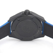 Tag Heuer Aquaracer Calibre 5 Automatic Titanium Black Dial Blue Nylon Strap Watch for Gents - WAY208B.FC6382