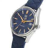 Jam Tangan Tag Heuer Carrera Quartz dengan Dial Biru dan Tali Kulit Anak Sapi Biru untuk Wanita - WAR1112.FC6391