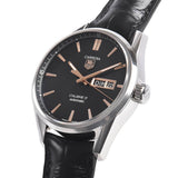 Jam Tangan Pria Tag Heuer Carrera Calibre 5 Automatic Black Dial Black Leather Strap - WAR201C.FC6266
