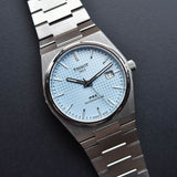 Tissot PRX Powermatic 80 Ice Blue Tiffany Dial Silver Steel Strap Watch for Men - T137.407.11.351.00