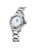 Tag Heuer Aquaracer Professional 200 Quartz Diamond Mother of Pearl Dial Silver Steel Strap Watch for Women - WBP1416.BA0622