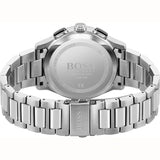 Hugo Boss Peak Black Dial Silver Steel Strap Watch for Men - 1513762