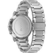Hugo Boss Integrity Chronograph Blue Dial Silver Steel Strap Watch for Men - 1513779