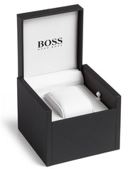 Hugo Boss Aeroliner Chronograph White Dial Silver Steel Strap Watch For Men - 1512445