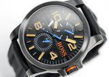 Hugo Boss Orange Detroit Analog Black Dial Black Silicone Strap Watch For Men - 1550011