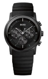 Hugo Boss Modern Black Dial Black Rubber Strap Watch for Men - 1512639