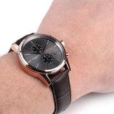 Hugo Boss Jet Grey Dial Brown Leather Strap Watch for Men - 1513281