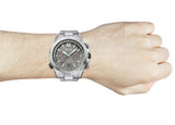 Hugo Boss Nomad Chronograph Grey Dial Silver Steel Strap Watch for Men - 1513774