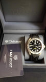 Tag Heuer Aquaracer Quartz Black Dial Black Rubber Strap Watch for Men -  WBD1110.FT8021