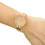 Swarovski Cosmopolitan Diamond Powder Gold Dial Rose Gold Steel Strap Watch for Women - 5517800