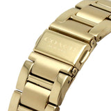 Coach Sport Diamonds Gold Dial Gold Steel Strap Watch for Women - 14502195