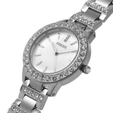 Fossil Jesse White Dial Silver Steel Strap Watch for Women - ES2362