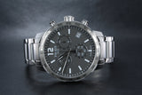 Tissot Quickster Chronograph Jam Tangan Tali Baja Perak Dial Hitam Untuk Pria - T095.417.11.067.00