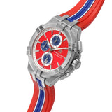 Maurice Lacroix Aikon Beach Volley Vikings Limited Edition Red Dial Red Rubber Strap Watch for Men - AI1018-SS001-530-6