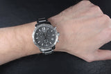 Tissot Quickster Chronograph Jam Tangan Tali Baja Perak Dial Hitam Untuk Pria - T095.417.11.067.00