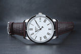 Tissot T Classic Dream White Dial Brown Leather Strap Watch for Men - T033.410.16.013.01