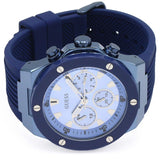 Guess Poseidon Blue Dial Blue Rubber Strap Watch for Men - GW0057G3