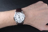 Tissot T Classic Dream White Dial Brown Leather Strap Watch for Men - T033.410.16.013.01