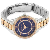 Michael Kors Lauryn Quartz Blue Dial Two Tone Steel Strap Watch For Women - MK3929