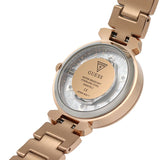 Guess Crystal Clear Rose Gold Dial Rose Gold Steel Strap Watch for Women - GW0470L3