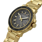 Guess Track Grey Dial Gold Steel Strap Watch for Men - GW0426G2