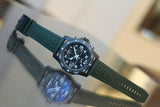 Breitling Endurance Pro Black Dial Green Rubber Strap Watch for Men - X82310D31B1S1