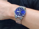 Tag Heuer Carrera Day Date Blue Dial Silver Steel Strap Watch for Women - WBN2012.BA0640